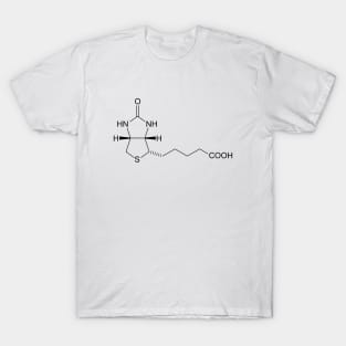 Vitamin B7 Biotin C10H16N2O3S Molecule T-Shirt